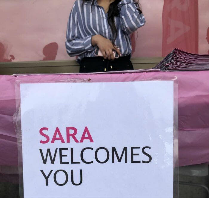 Sara welcomes you Sara welcomes you