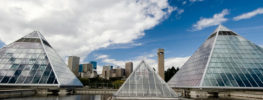 Edmonton Muttart Conservatory glass pyramids
