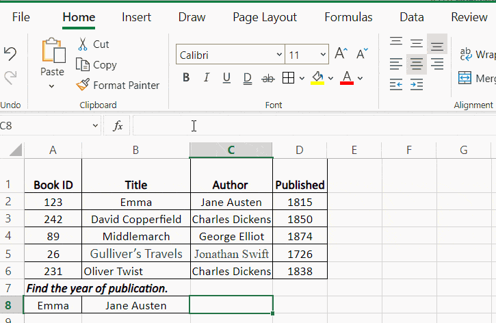 VLOOKUP choose function