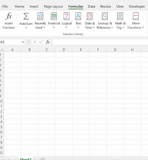 Excel Formulas - List and Guide | AOLCC