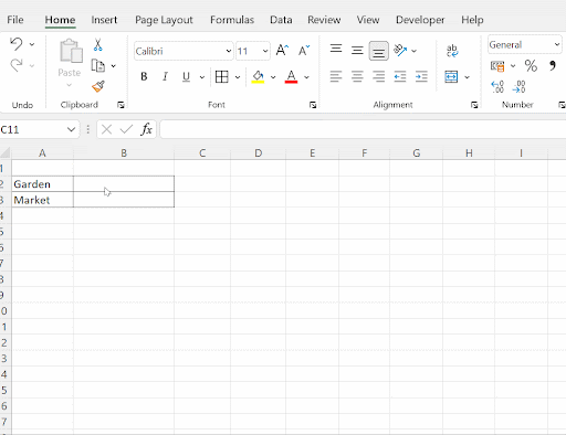 Replace function in excel