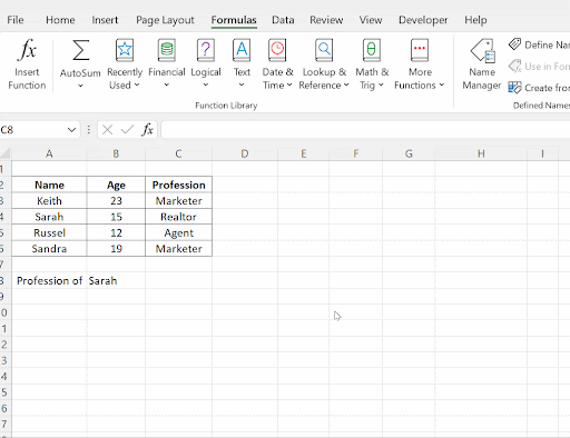 VLOOKUP function in excel