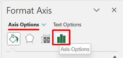format axis options