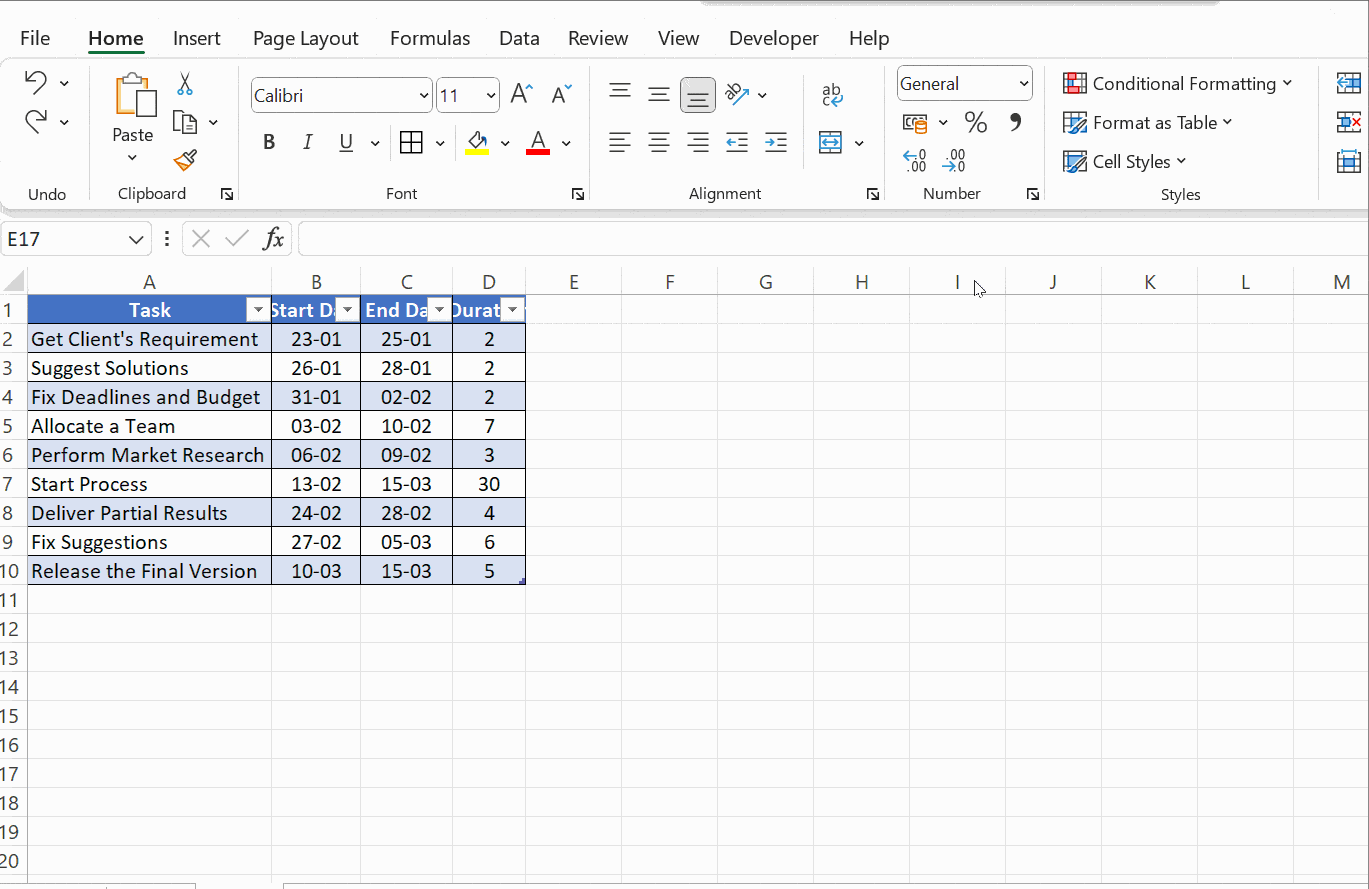 StepbyStep Guide to Creating a Gantt Chart in Excel AOLCC