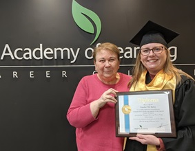 Cavelle Bailey Career Success and Diploma with Academy of Learning Career College
