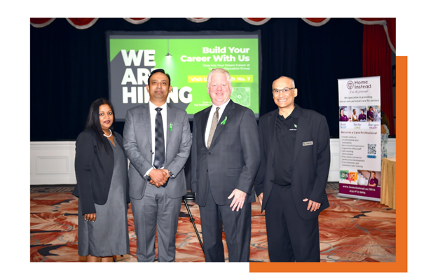 AOLCC Toronto team with COO Chamara Perera at Career Fair