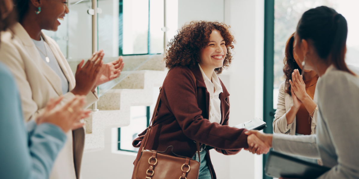 A candidate wrapping up the interview with thoughtful questions about next steps, feedback, and the decision timeline.